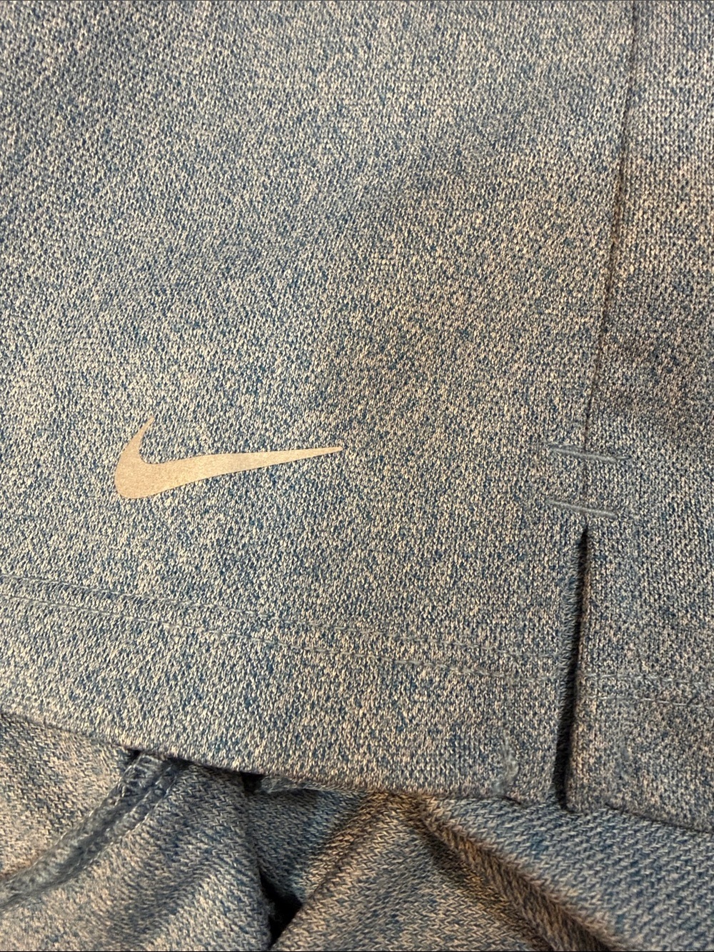 Nike Light Blue Athletic Shorts with White Swoosh - Picture 6 of 9